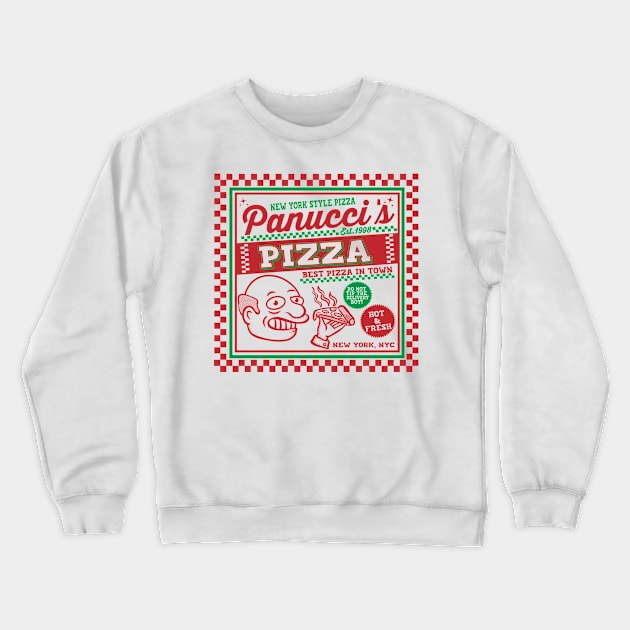 Panucci's Quality Pizza Crewneck Sweatshirt by carloj1956